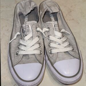 Converse shoes All Star Gray Sneakers women’s size 6 shoreline slip on